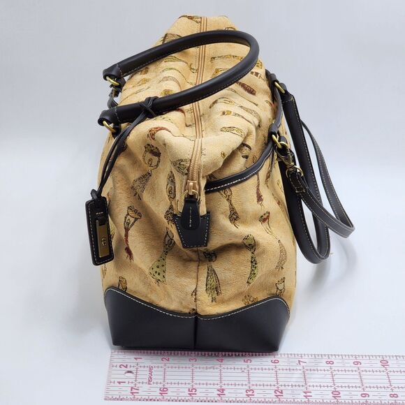 Etienne Aigner Vintage Native Natural Tribal Women Print Satchel Shoulder Bag - Picture 11 of 11